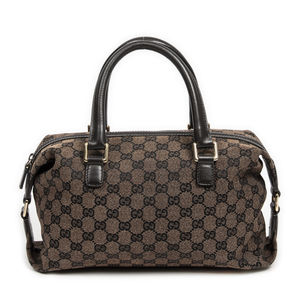 Gucci Mini Boston in Brown Monogrammed Canvas